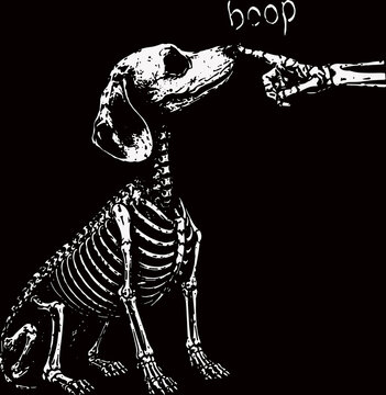 Wiener Dog Halloween SVG, Spooky Sausage Dog SVG, Funny Boop Dog SVG