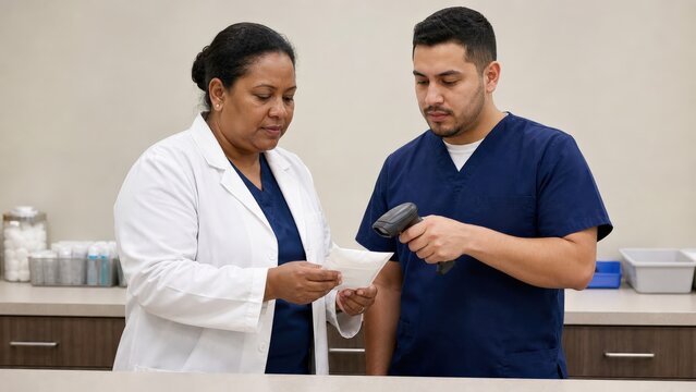 Barcode Medication Administration Clinicians double checking high alert
