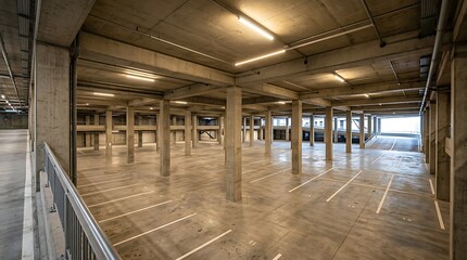 Obraz premium underground parking garage