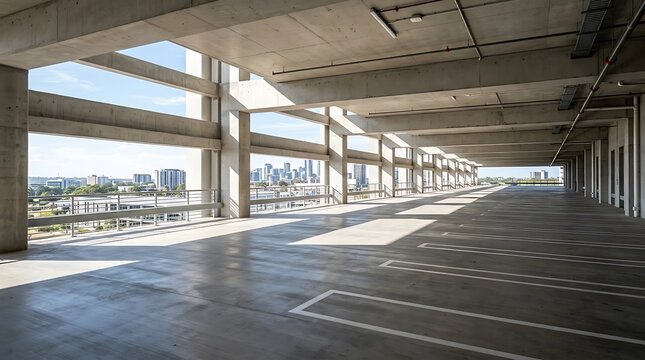empty parking lot