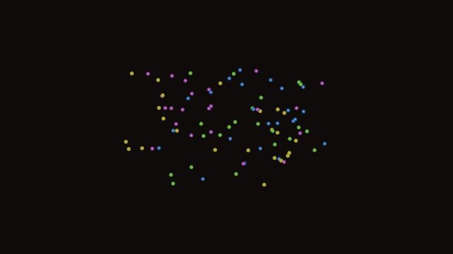 Choreographed Drone Swarm Sky Lightshow 3D Formation 4K Loop