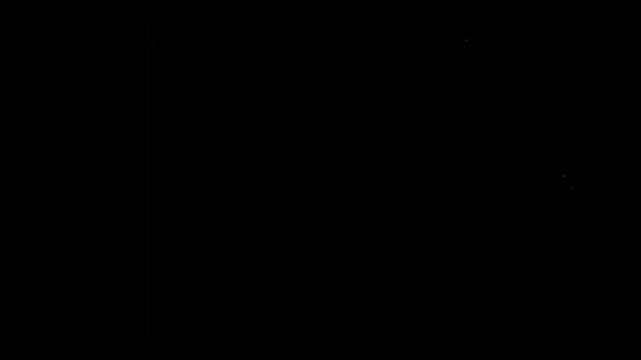 Black screen overlay flickers with dust, scratches and noise streaks in a vintage film texture. Retro grain blinks like old damaged footage. Seamless loop suits cinematic transitions..