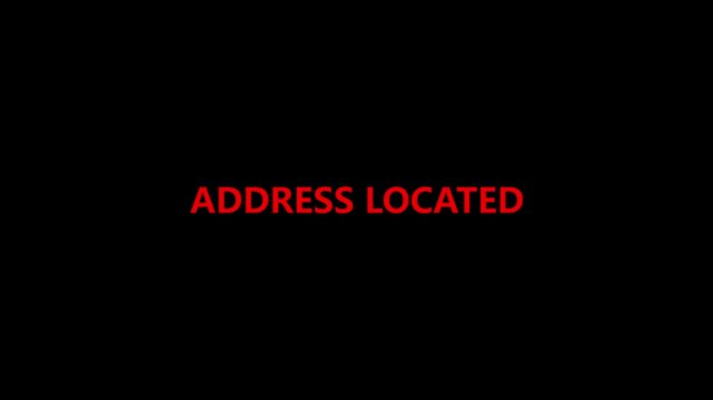 Connectivity address located icon inside red color digital disconnection communication disruption issue. Connection signal a modern technology design screen pixels interfering on a black background.