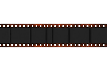 Fototapeta premium Horizontal Vintage Filmstrip with Blank Frames