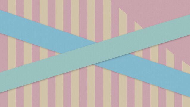 A soothing geometric composition combines muted rose, cream, and blue-green shapes in a layered arrangement, offering a stylish modern surface for editorial, web, and branding projects.