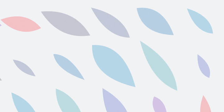 Large sparse leaves in cool blue and pink tones create a refined minimalist backdrop with plenty of breathing room for editorial layouts, branding, packaging, and web design.