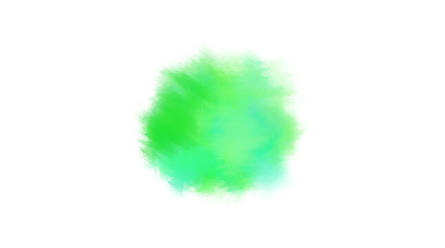 abstract green watercolor hand painted transparent background