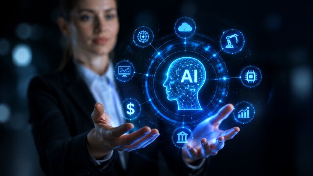 Global AI ecosystem centered on digital intelligence and network innovation.