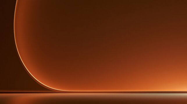 A warm gradient forms a sunrise arc above a clean line in a minimal matte design. This scene suggests a fresh start or new chapter.