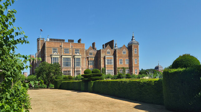 London, Hatfield house, view from park. English architecture beginning of 17th century.