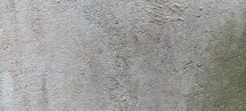 Weathered concrete wall texture with faint green moss staining and rough render finish, perfect for architectural design backdrops, grunge poster art, and urban website banners