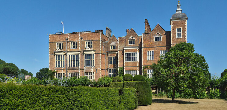 London, Hatfield house, view from park. English architecture beginning of 17th century.
