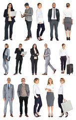 Obraz premium PNG Diverse professional business attire on transparent background