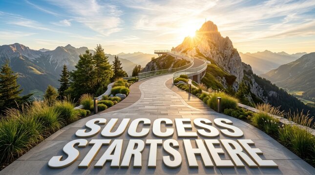 Success Starts Here Motivation Growth and Career Achievement