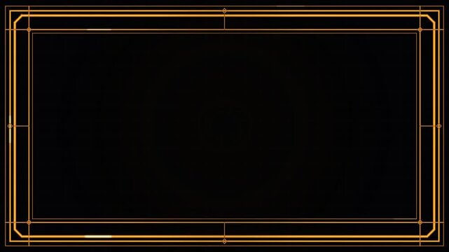 Golden frame appearing dark background