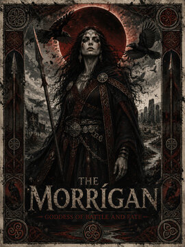 The Morrigan Celtic Goddess of War Fate Death and Prophecy