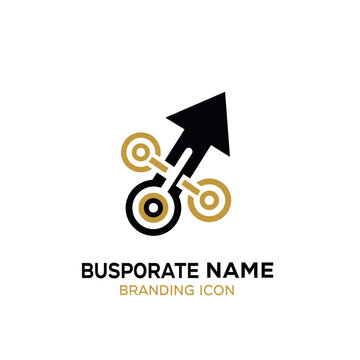 Modern Corporate Logo Design For Business Growth And Success Concept
