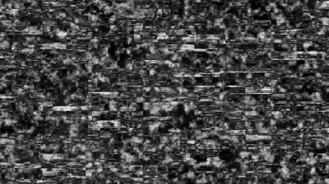 Tv static, analog television noise, black background, vintage tv glitch, bad signal interference, retro vhs distortion, broadcast error, screen noise, seamless loop, 4k animation
