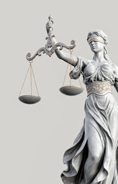 Law and Legal Justice Concept with Themis Goddess