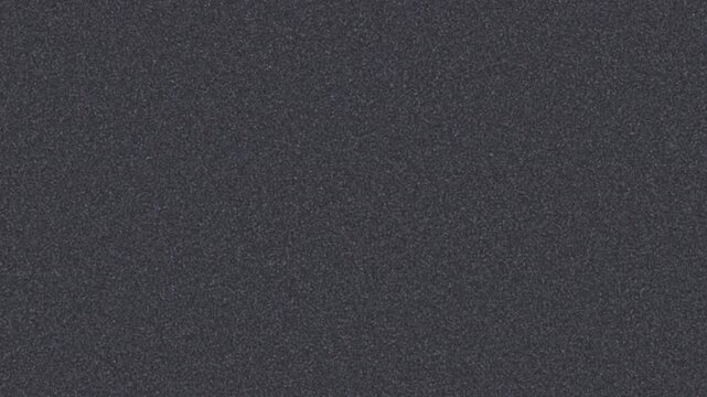 Old TV screen white noise texture background loop with grainy static dots. Retro television broadcasting failure overlay element without analog signal input. Classic gray electronic tv