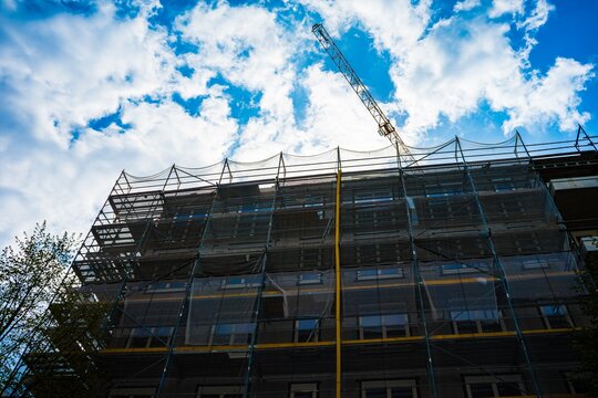 Construction Site Under Blue Sky
