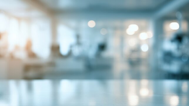 Serene Healthcare Backdrop in White and Pastel Tones with Soft Blur