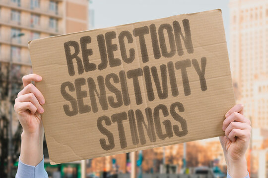 "Rejection sensitivity stings" Extreme emotional response to perceived criticism or exclusion in neurodivergent people. REJECTION. SENSITIVITY. EMOTIONAL. PAIN. NEURODIVERGENCE.