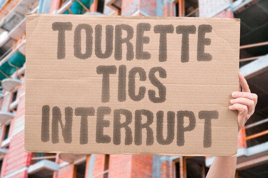 "Tourette tics interrupt" Involuntary motor and vocal tics disrupt focus and social interaction. TOURETTE. TICS. INVOLUNTARY. INTERRUPTION. NEURODIVERGENCE.