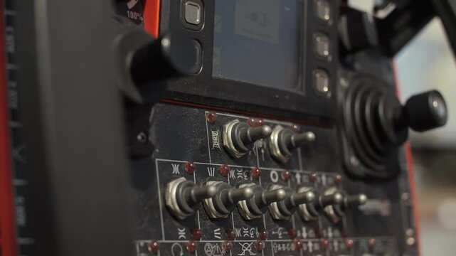 Control panel for operating self propelled modular transport platform