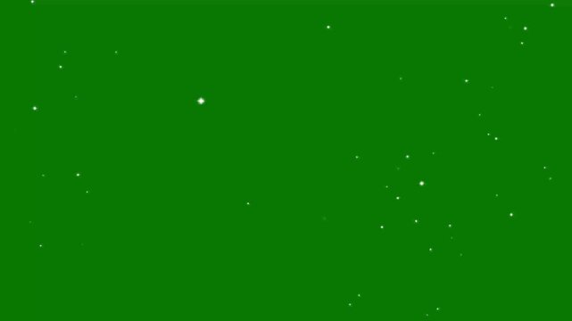 Luxury fairy wand trail with golden glitter particles, twinkling stars, magical light sparks and glowing stardust swirling into an elegant shimmering transition effect across a green background. 4k