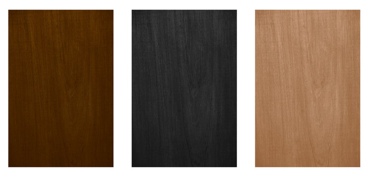 VERTICAL GRAIN PANELS FEATURING DARK WALNUT, BLACK CHARCOAL &Eacute;BONY, AND NATURAL LIGHT PINE COLORS. PERFECT FLAT LAY BACKDROP FOR INTERIOR DESIGN CATALOG, FURNITURE MATERIALS SELECTION, OR ARCHITECTURAL