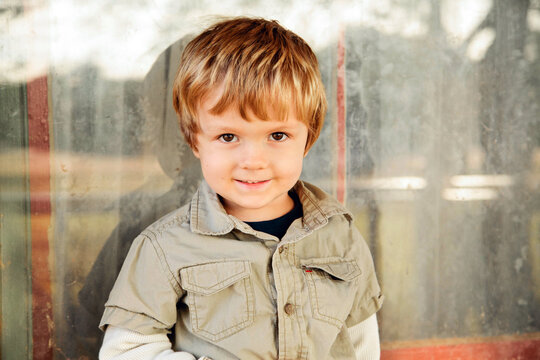 Fall Portrait of Toddler Boy