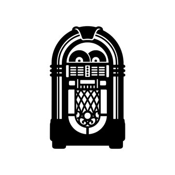Jukebox with Arched Top Silhouette