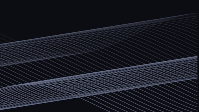 Abstract background, with two intersecting, layers of thin, white wavy lines, on a dark, gray background, creating, a moire effect, and texture