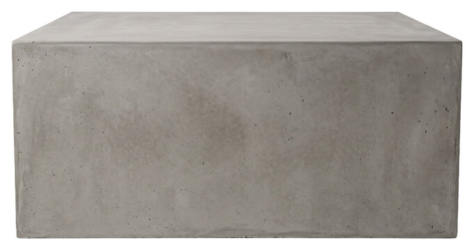 Rectangular concrete block with textured porous surface
