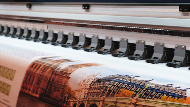 Industrial printing modern digital inkjet printer Industrial printing modern digital inkjet printer, color test