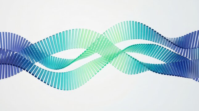Abstract colorful flowing wave pattern ribbon representing modern technology science concepts for digital design backgrounds