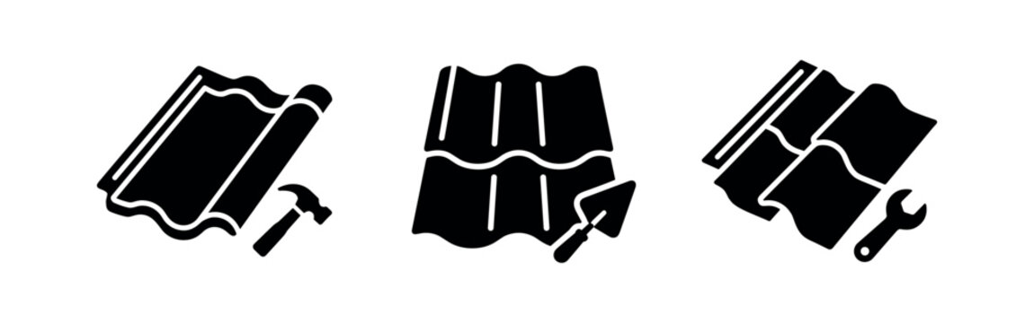 Roofing and Construction Tile Icons