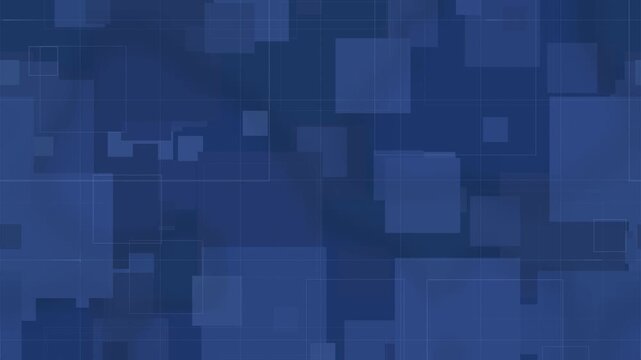 blue abstract slow motion background of geometric square overlays and thin grid lines for a professional tech aesthetic