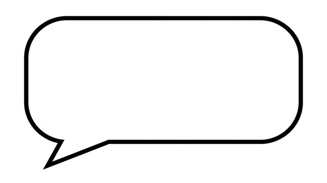 Isolated speech bubble icon, chat box symbol for communication, message, or conversation