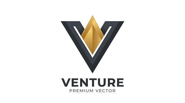 Black and gold diamond shape with shine and light effect vector