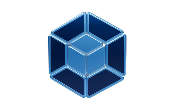 Abstract Geometric Cube Logo