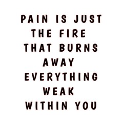 Intense transformation and mental toughness quote typography © trusty