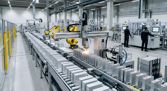 Automatisierte Produktion prismatischer Batteriezellen