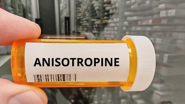 ANISOTROPINE anticholinergic antispasmodic for peptic ulcer and gastrointestinal spasms