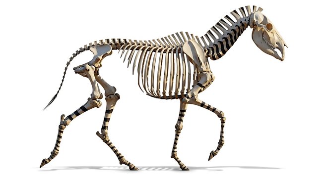 skeleton of a dinosaur
