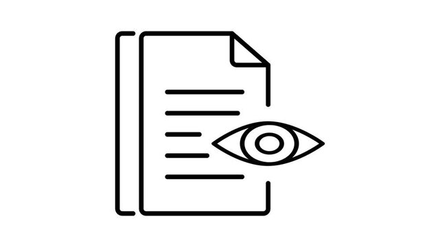 Document Review and Information Visibility Icon