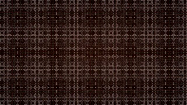Dark brown abstract geometric cross lattice pattern background with subtle central vignette lighting effect