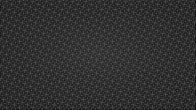 Intricate Dark Maze Pattern with Seamless Geometric Grid Background for Elegant Minimalist Design