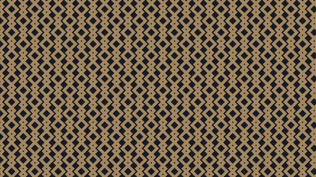 Seamless geometric lattice pattern with interlocking taupe diamond ornament on dark background